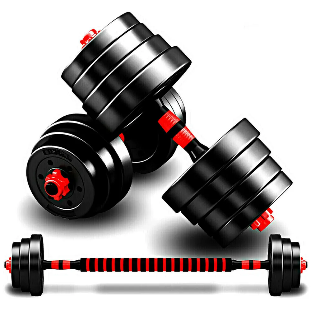 20Kg Adjustable Rubber Dumbbell Weight Set