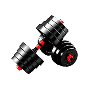 20Kg Adjustable Rubber Dumbbell Weight Set