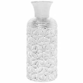 25.5cm Silver Art Vase Display Ornament Decor Tabletop Flower