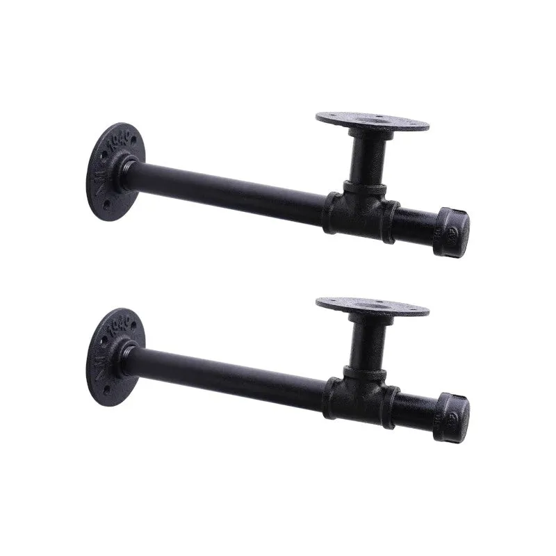 2Pack Industrial Pipe DIY Shelving Brackets-39CM