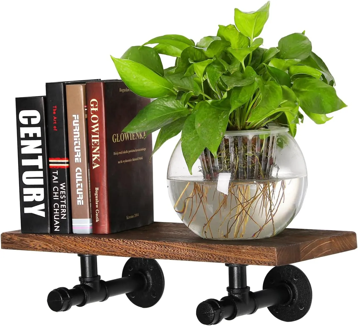 2Pack Industrial Pipe DIY Shelving Brackets-39CM
