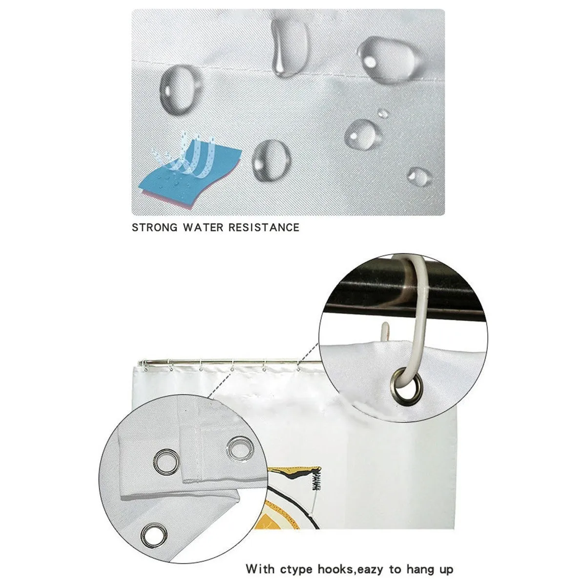 4 Pcs Marble Pattern Home Bathroom Bath Mat Set Rugs Toilet Lid Cover Shower Curtain Waterproof