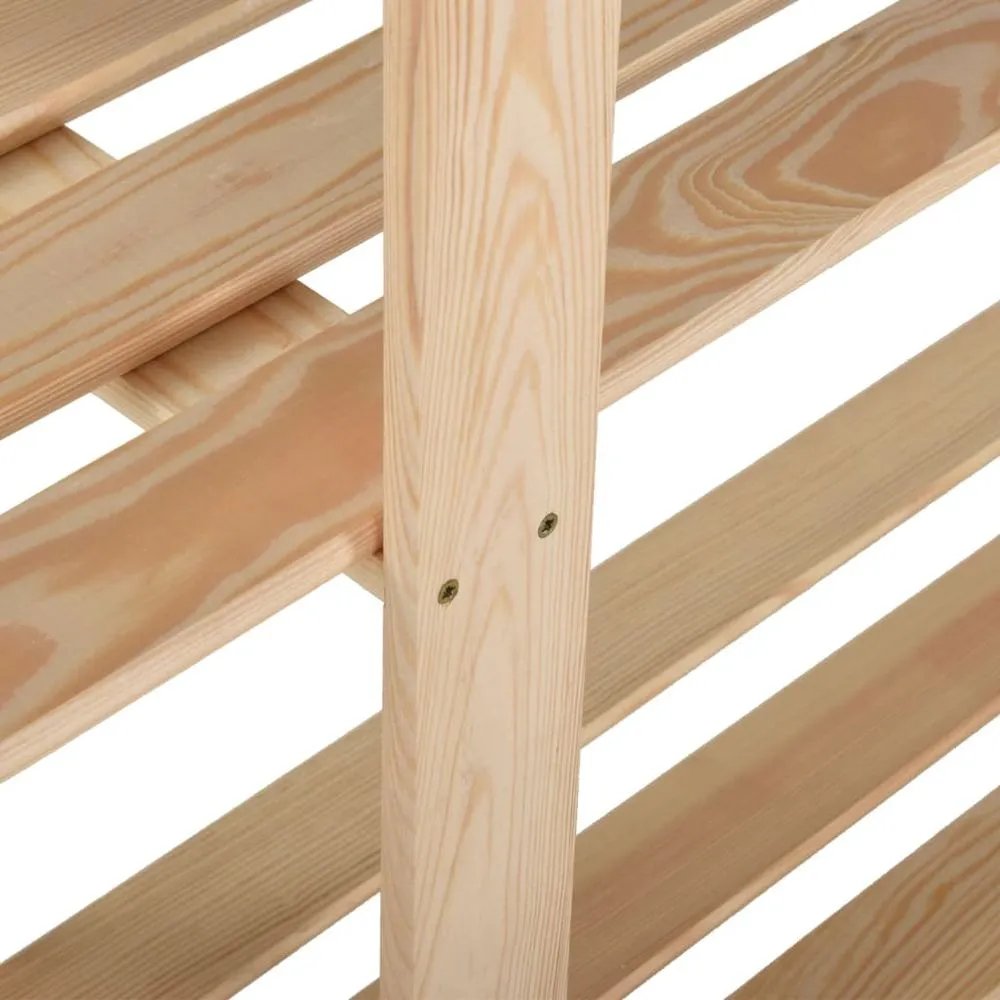 5-Tier Shelf: Durable Pinewood Storage Rack