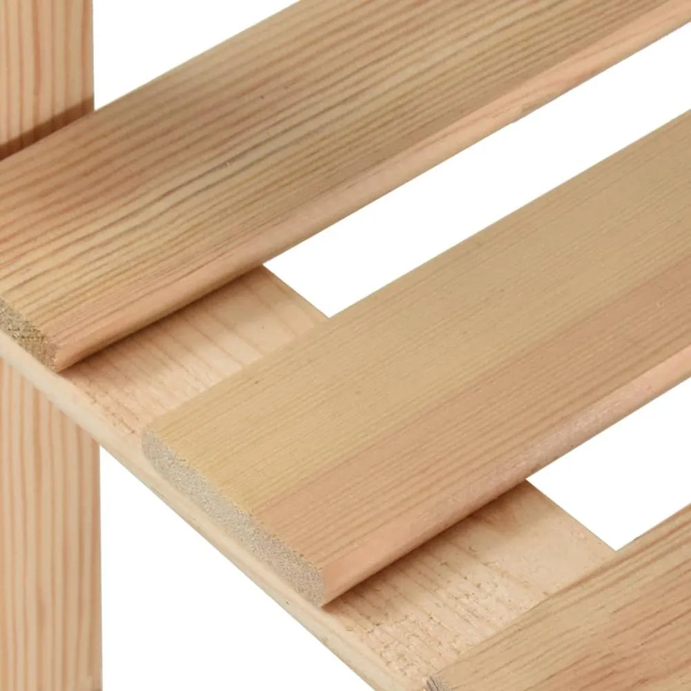 5-Tier Shelf: Durable Pinewood Storage Rack