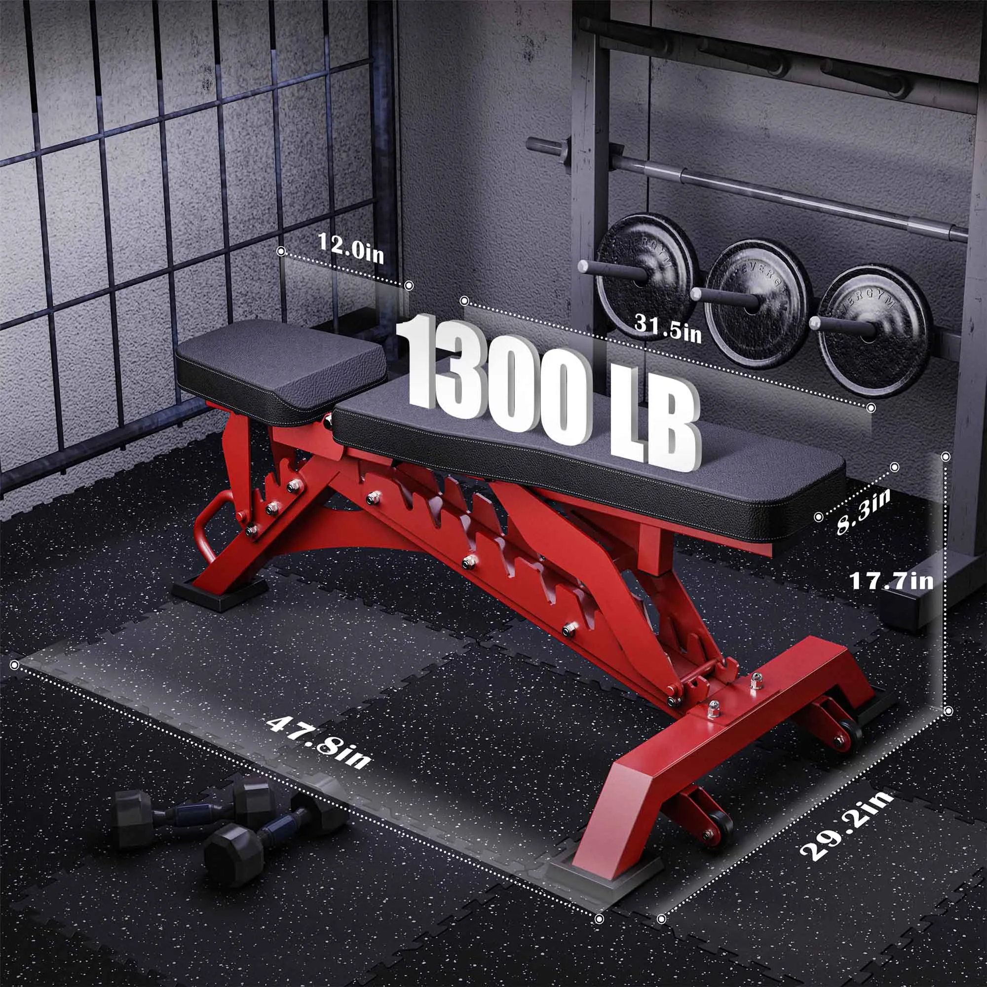 65-95LB Quick Adjustable Dumbbell & Weight Bench Package