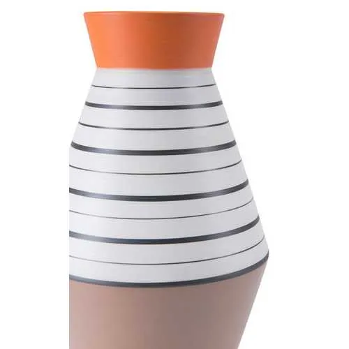 6.7" x 6.7" x 12.8" Multicolor, Ceramic, Small Vase