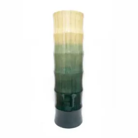 7" X 7" X 24" Multi Color Bamboo Chute Vase
