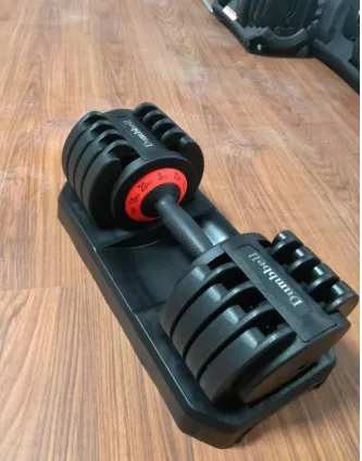 Adjustable Dumbbell with Fast Automatic Adjustable Weights for Body Workout Home Gym