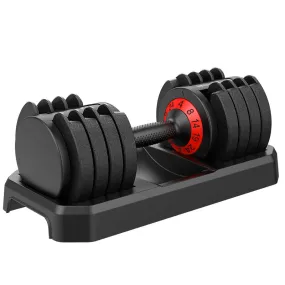 Adjustable Dumbbell with Fast Automatic Adjustable Weights for Body Workout Home Gym