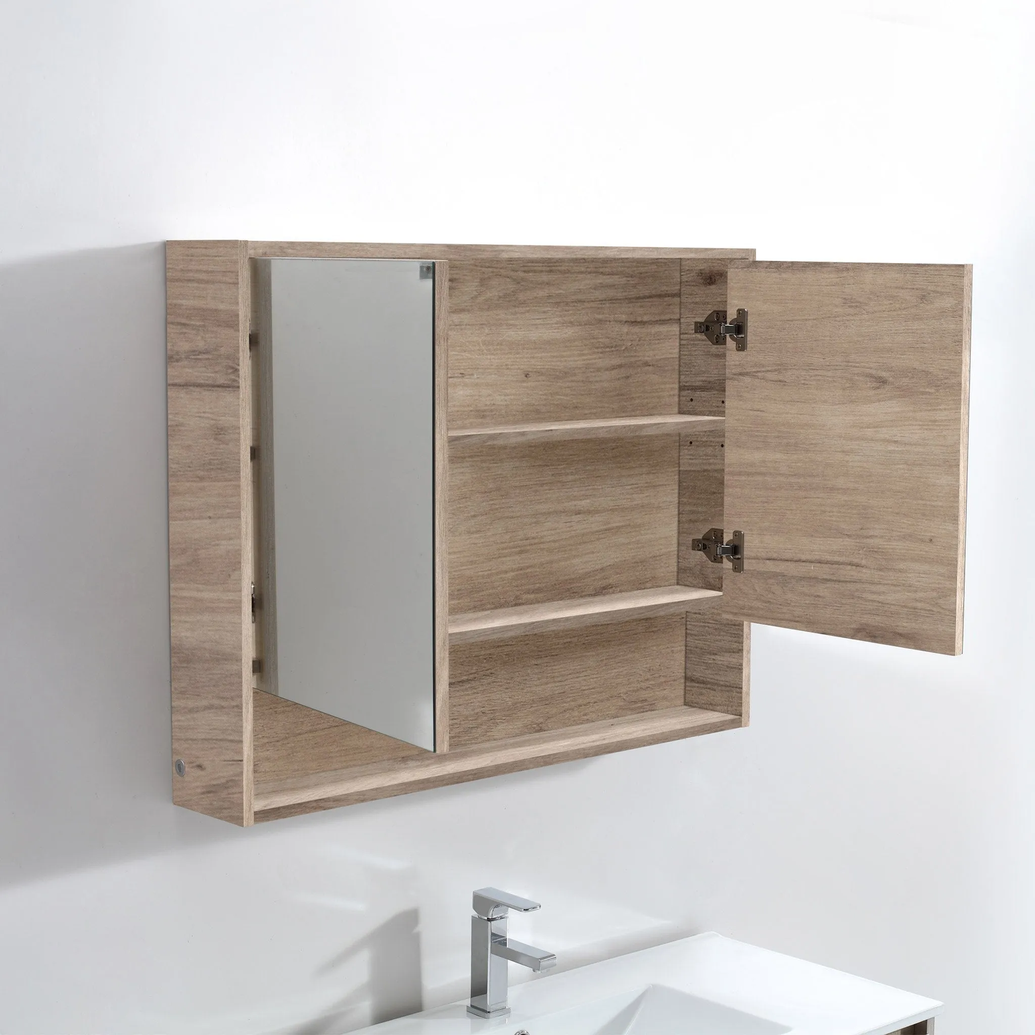 ALBANY 900mm Oak Shaving Cabinet