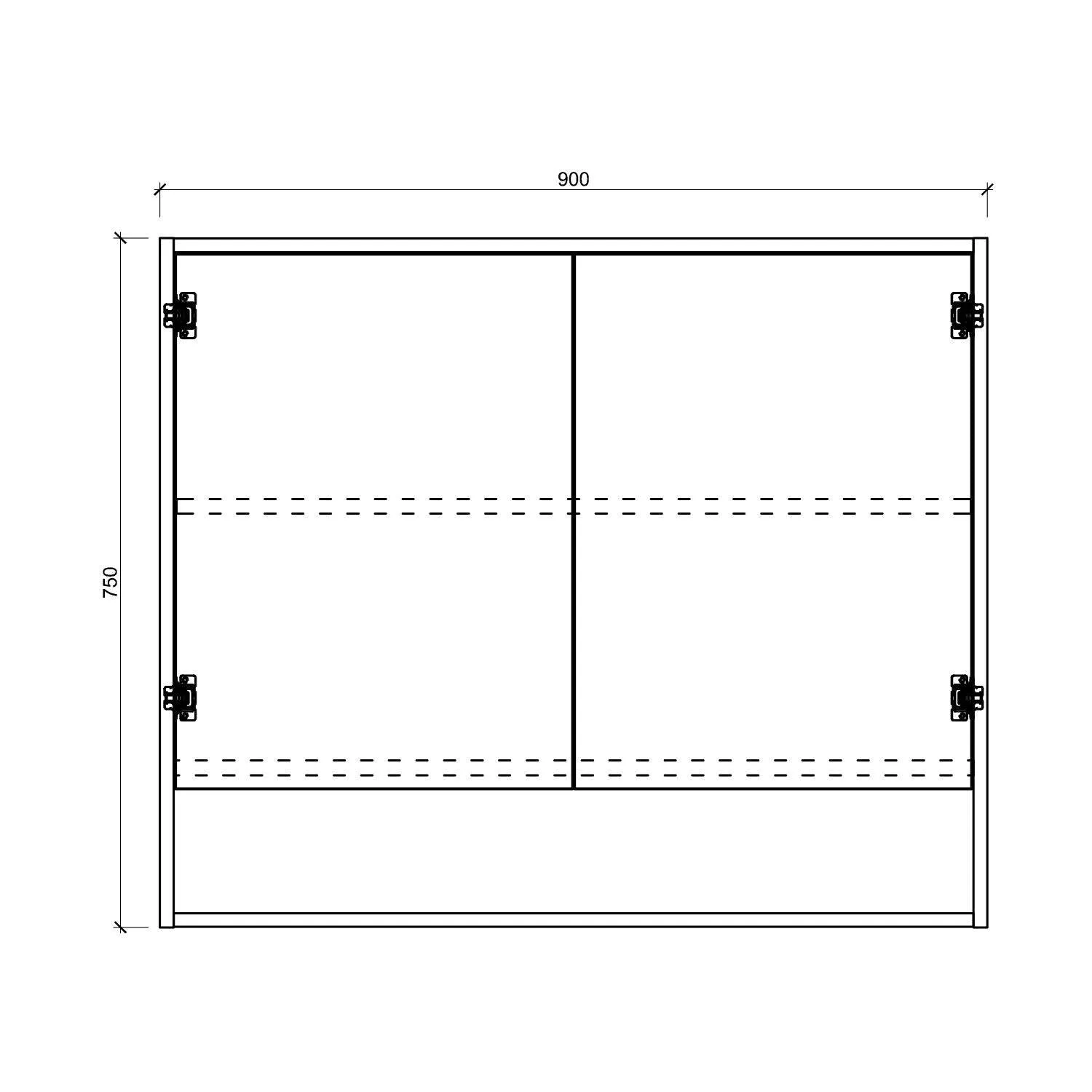 ALBANY 900mm Oak Shaving Cabinet