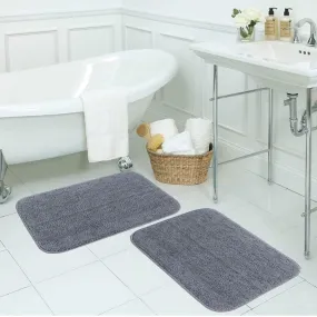 Aldo Anti Skid Bathmat (Grey) - Set Of Two