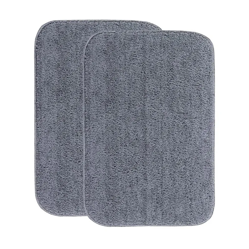 Aldo Anti Skid Bathmat (Grey) - Set Of Two