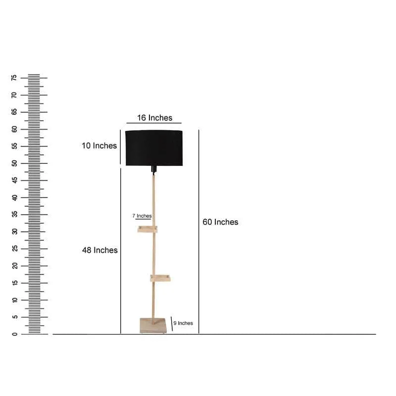 Aloda Moga Floor Lamp With Shelf