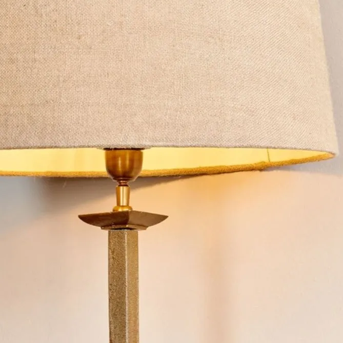Antique Brass Finish Tripod Floor Lamp