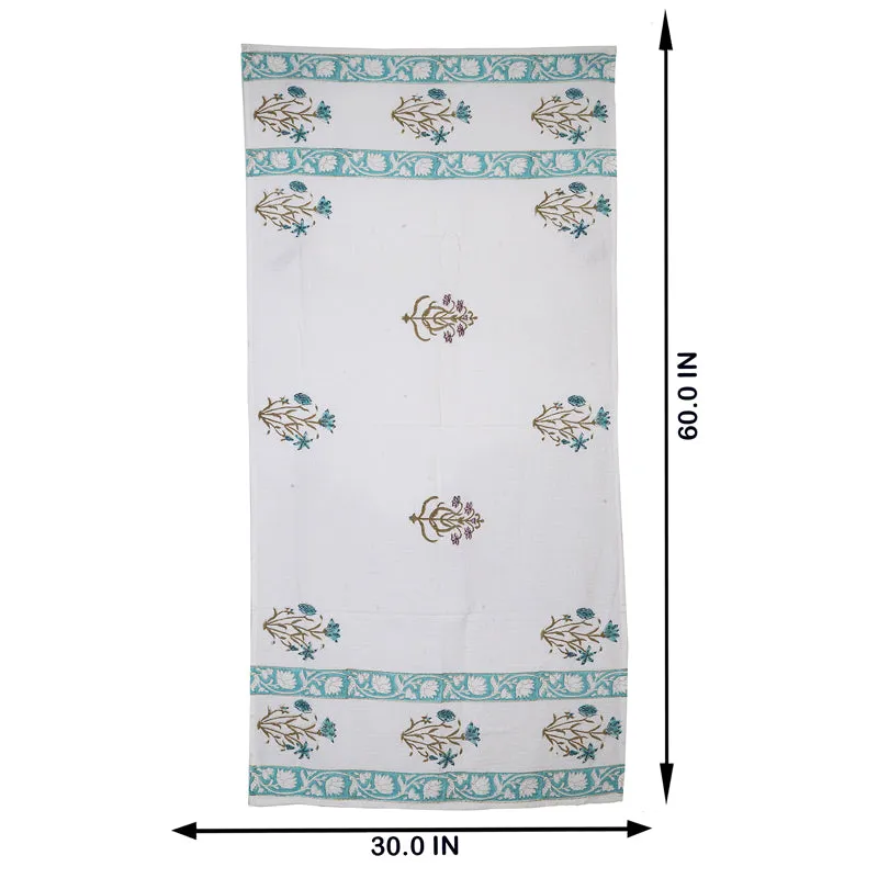 Arviya Floral Waffle Bath Towel