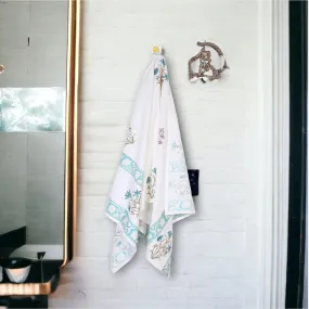 Arviya Floral Waffle Bath Towel