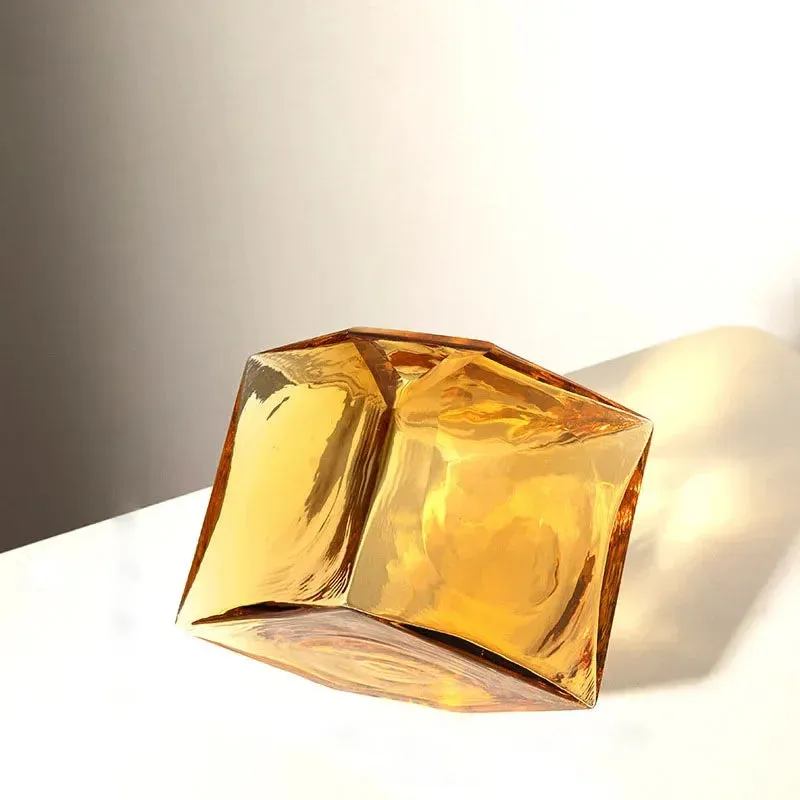 Balancing Cube Glass Vase