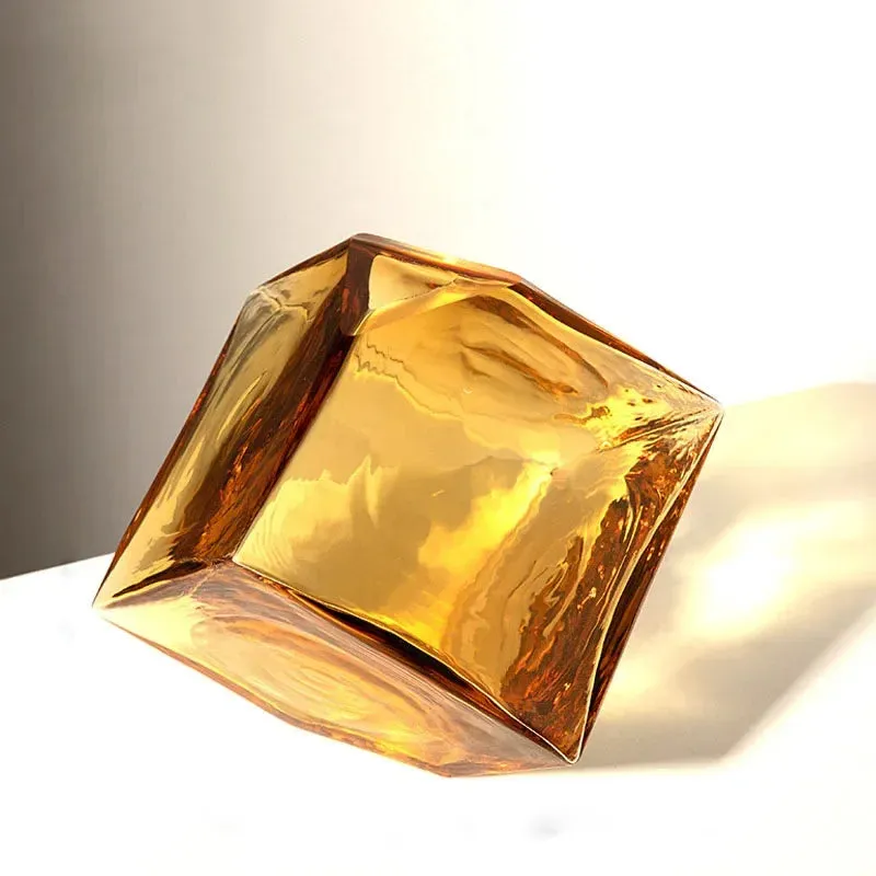 Balancing Cube Glass Vase