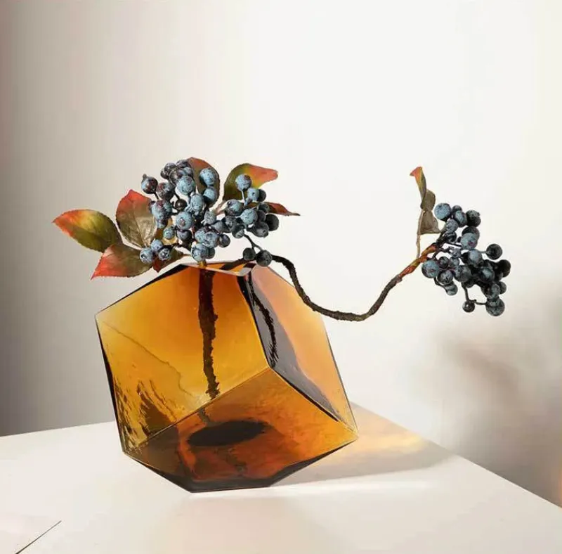 Balancing Cube Glass Vase