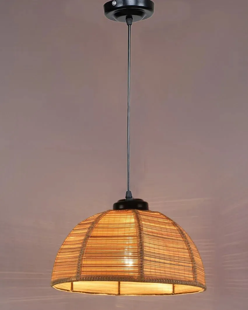 Bamboo Umbrella Hanging Lamp | 10 x 21 inches