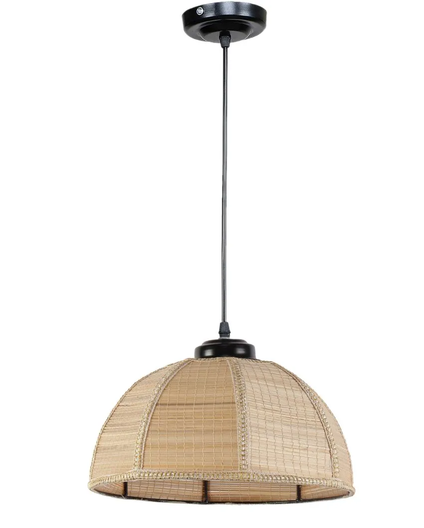 Bamboo Umbrella Hanging Lamp | 10 x 21 inches