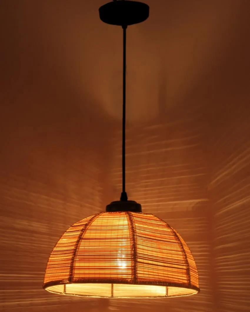 Bamboo Umbrella Hanging Lamp | 10 x 21 inches
