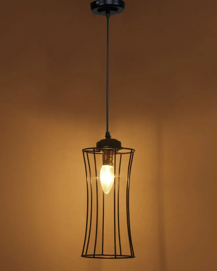 Band Bamboo Iron Hanging Lamp | 5 x 21 inches