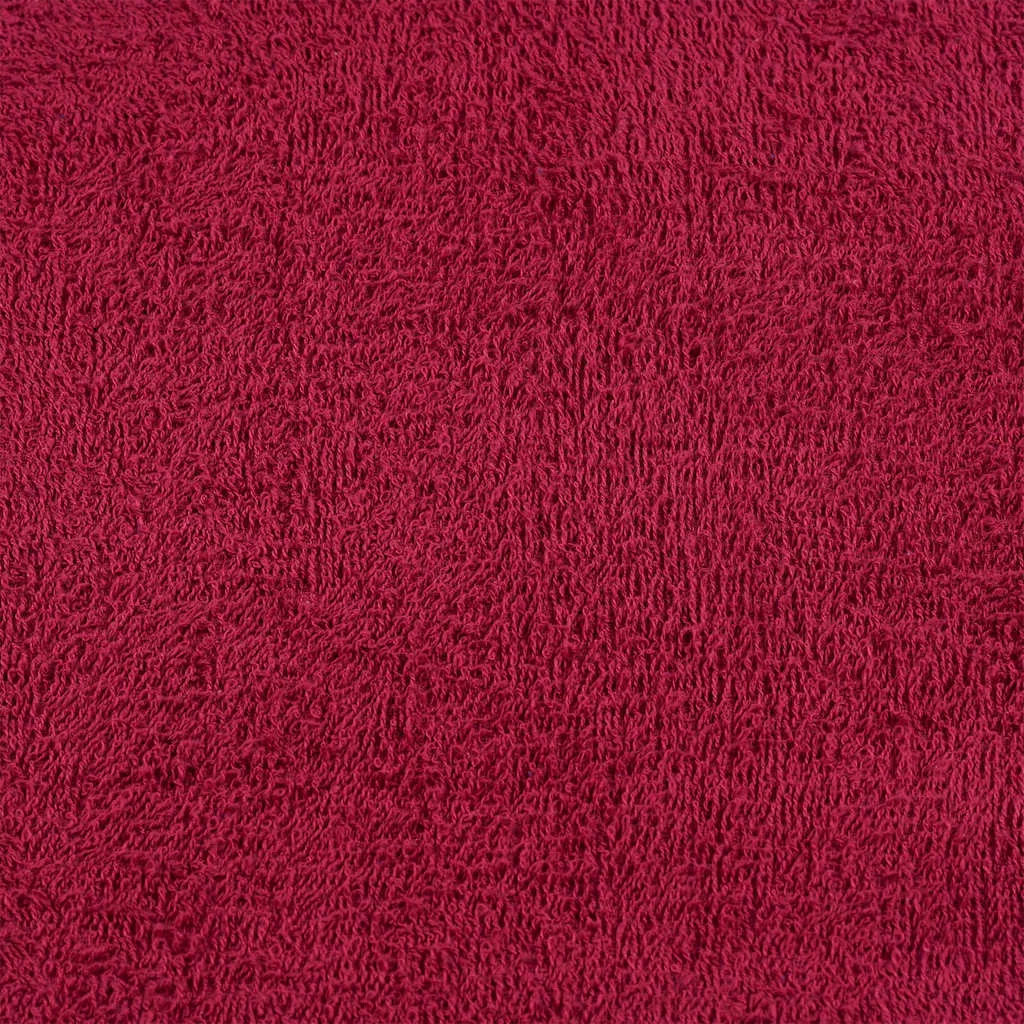 Bath Towels 10 pcs Bordeaux 100x150 cm 360 gsm 100% Cotton