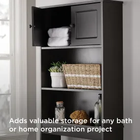 Bathroom Storage over the Toilet Space Saver with Three Fixed Shelves, Espresso