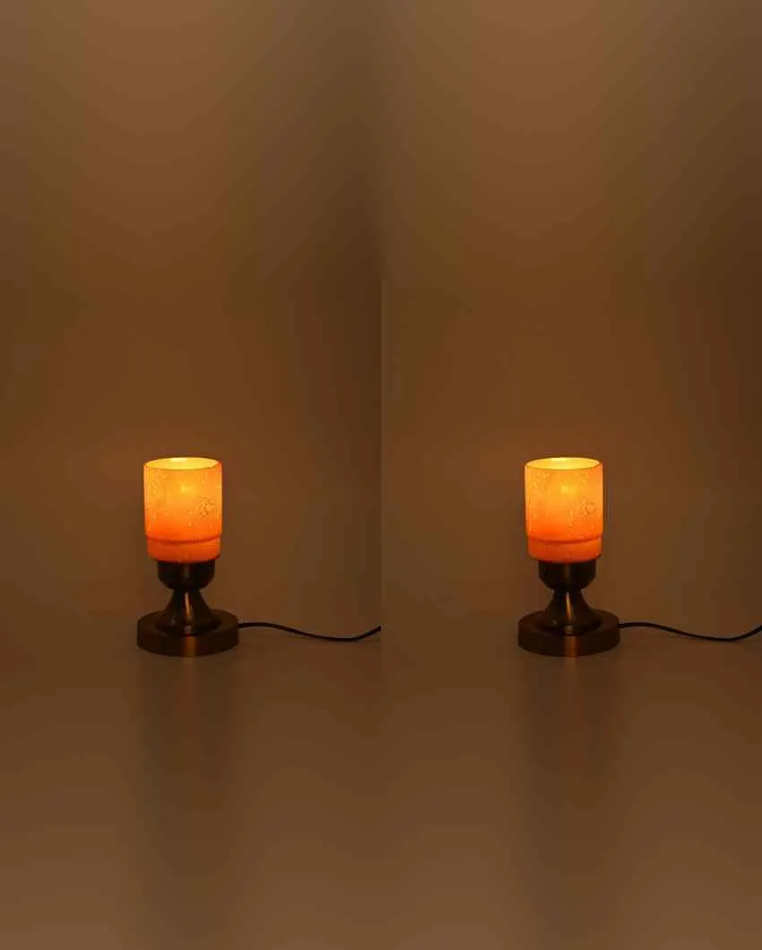 Begoniaa Decorative Home LED Compatible Stylish Night Table Lamp | 4 x 9 inches