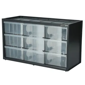 Bin System 9-Compartment Large Parts Organizer