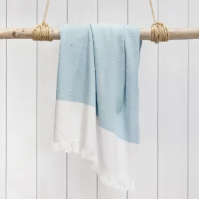 Blue Dot Fouta Bath Towel