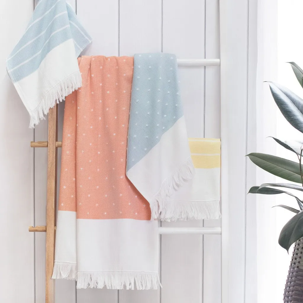 Blue Dot Fouta Hand Towel