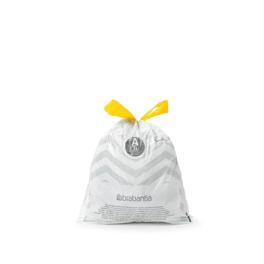 Brabantia 3L Perfect Fit Bin Liners Code A 40 Pack