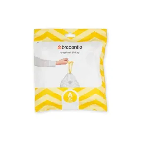 Brabantia 3L Perfect Fit Bin Liners Code A 40 Pack