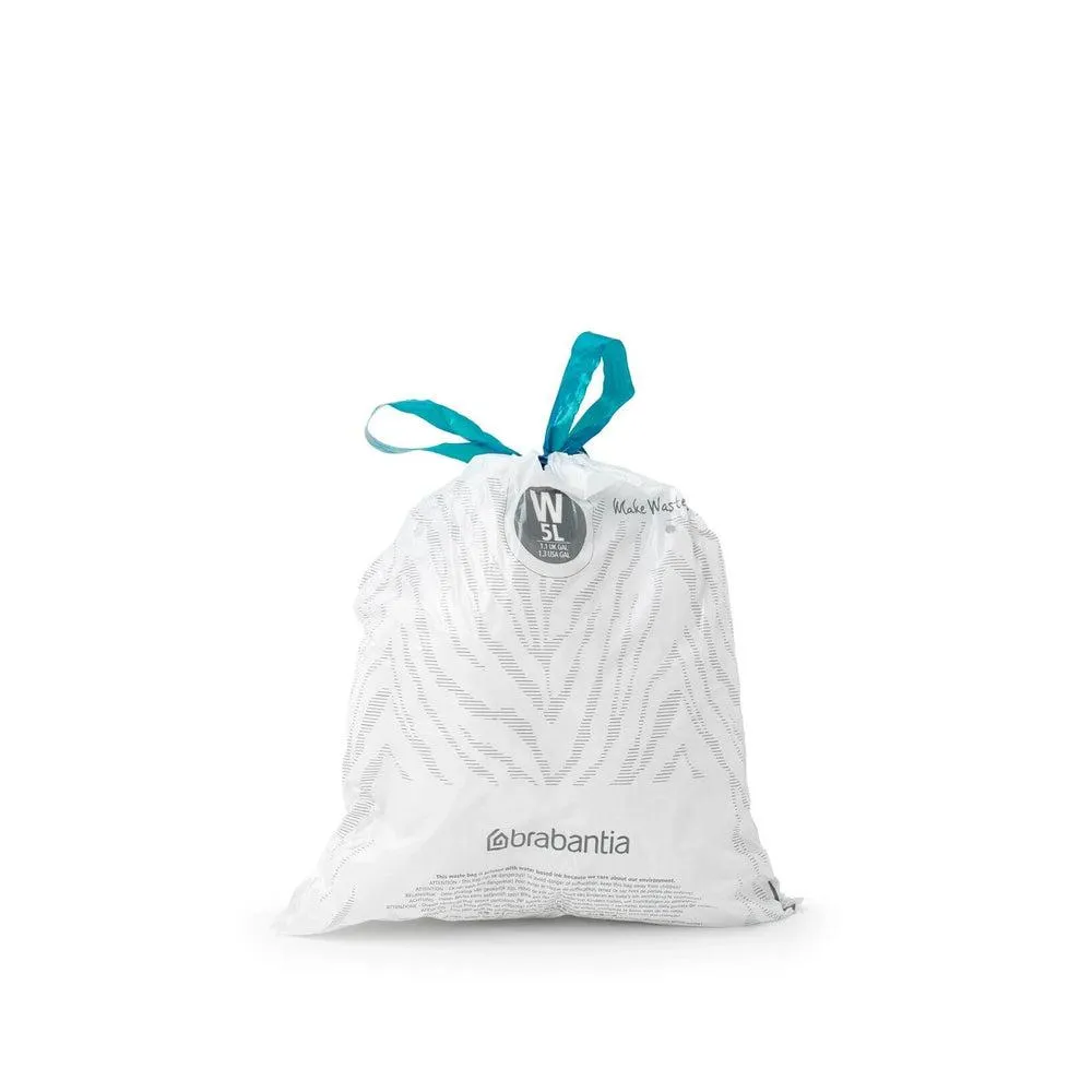 Brabantia 5L Perfect Fit Bin Liners Code W 40 Pack