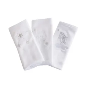 Bubba Blue 3pk Face Washers - Wish Upon A Star