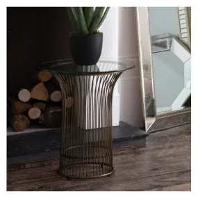 Carmine Side Table Bronze