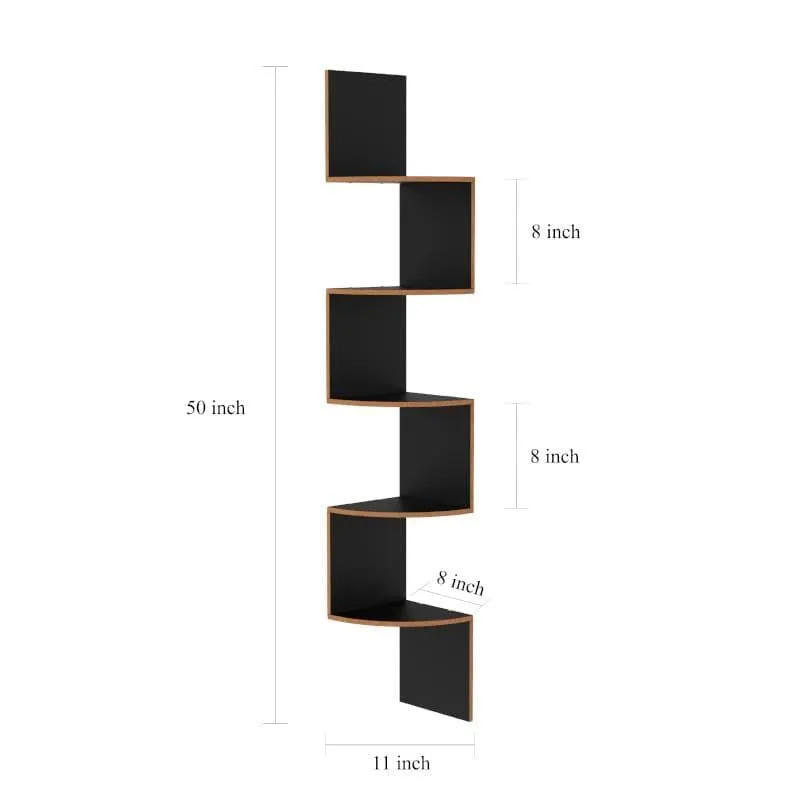 Cat's Ladder Corner Shelf - Black