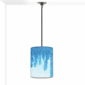 Ceiling Hanging Pendant Lamp Shade - Arctic Blue Space Watercolor
