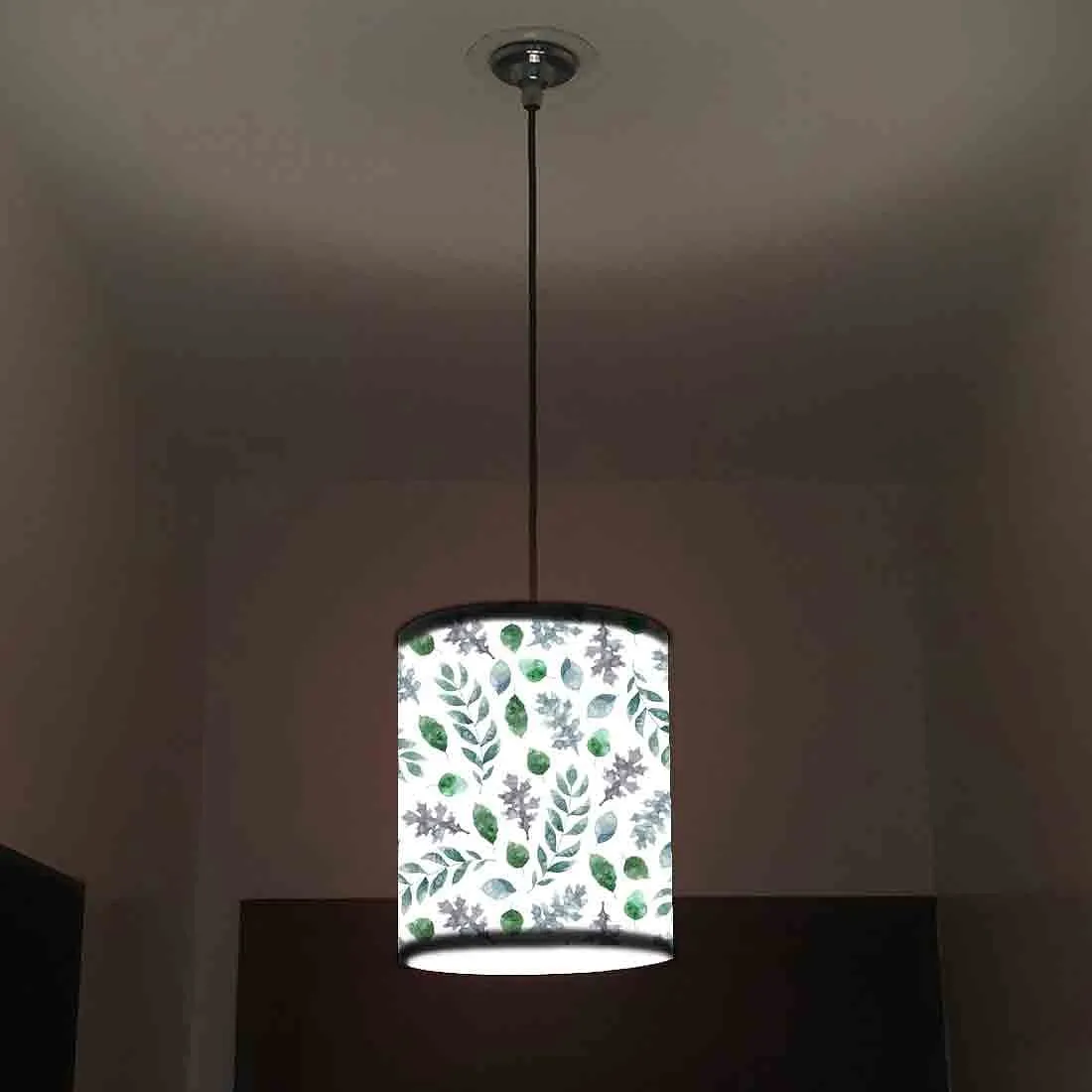 Ceiling Hanging Pendant Lamp Shade - Green Leaf