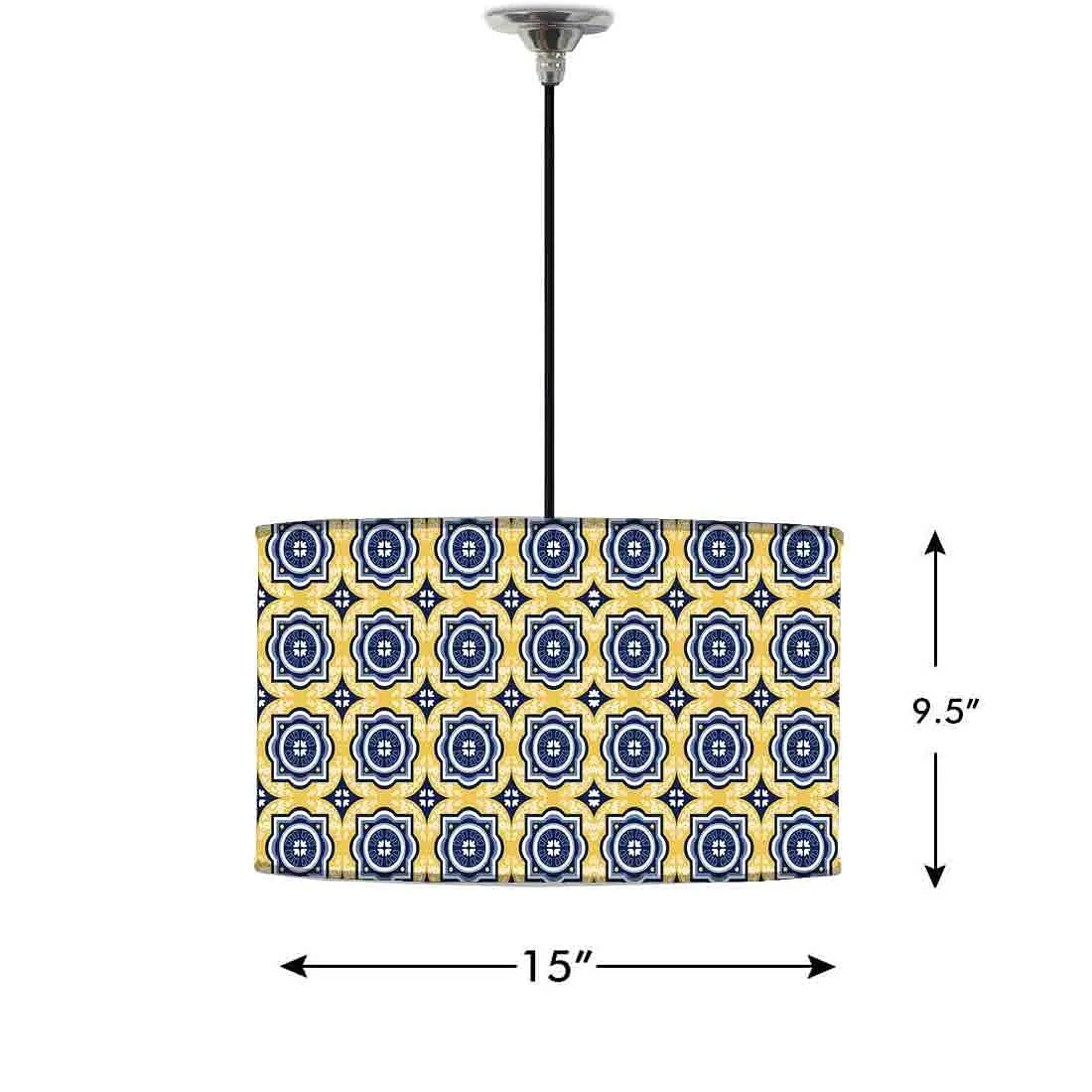 Ceiling Lamp Hanging Drum Lampshade - Portuguese Architecture