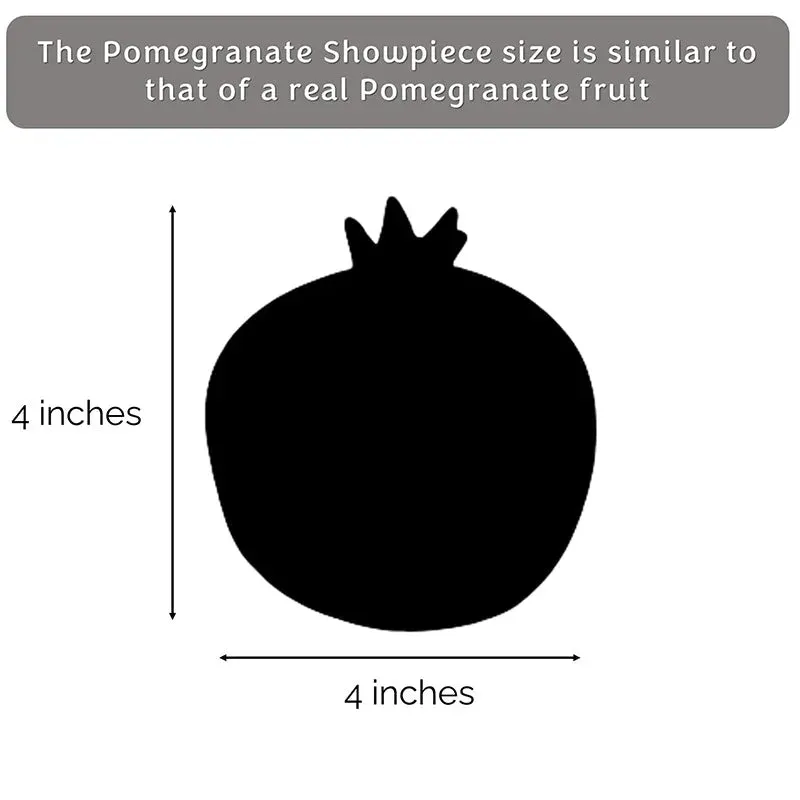 Ceramic Pomegranate Vase Decor Object | Set of 2 | 4 inch