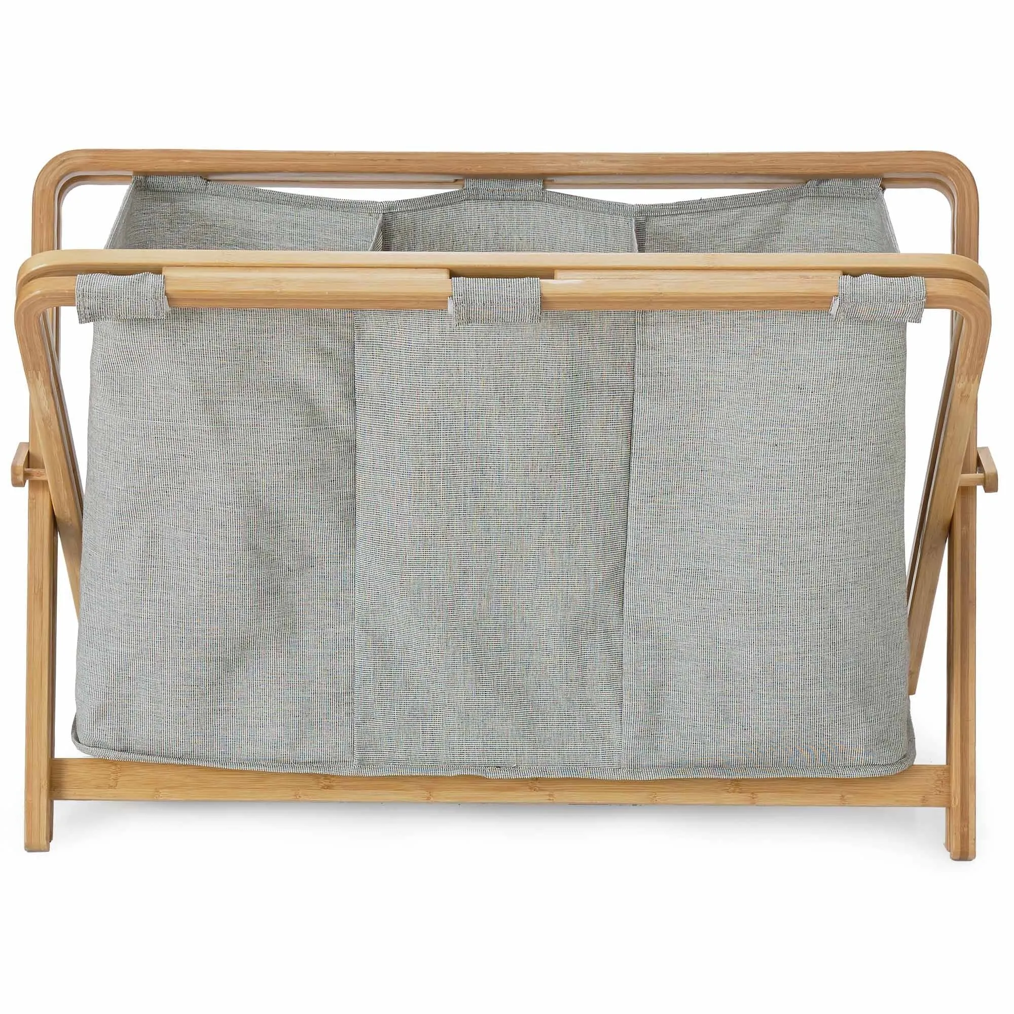 Champa Laundry Basket [Black/White/Brown]