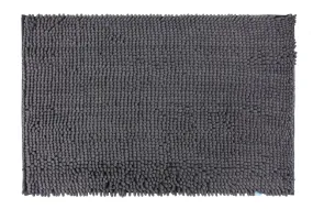 Chenille Accent Rug, 18 x 28 in, Pewter Grey