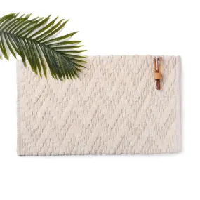 Chevron Cotton Anti Slip Bath mat