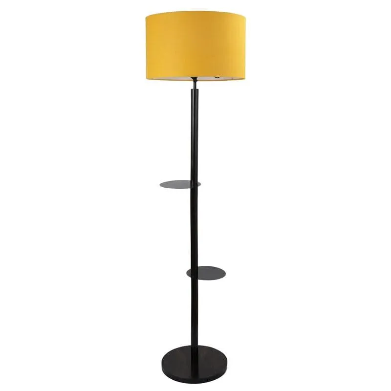 Citrine Musa Floor Lamp With Shelf