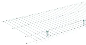 ClosetMaid 37305 Wire Shelf, 100 lb, 1-Level, 16 in L, 144 in W, Steel, White :EA: QUANTITY: 6