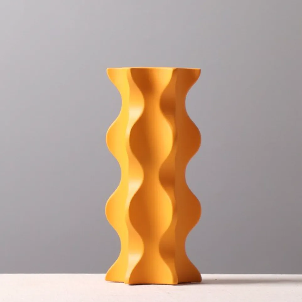 Color Shockwave Ceramic Vase